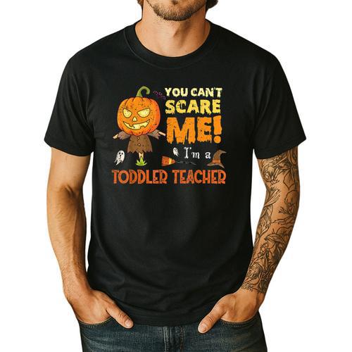 Halloween You Can't Scare Toddler Teacher For Men Women Men's Casual T-Shirt - teacherstshirts.com UK