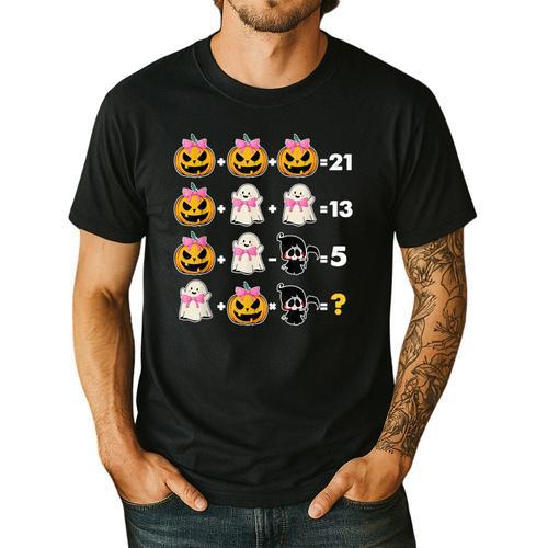 Halloween Math Teacher Men Women Order Of Operations Men's Casual T-Shirt - teacherstshirts.com DE