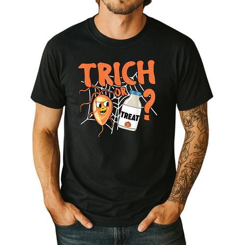 Halloween Medical Lab Science Microbiology Scientist Teacher Men Women Men's Casual T-Shirt - teacherstshirts.com CA