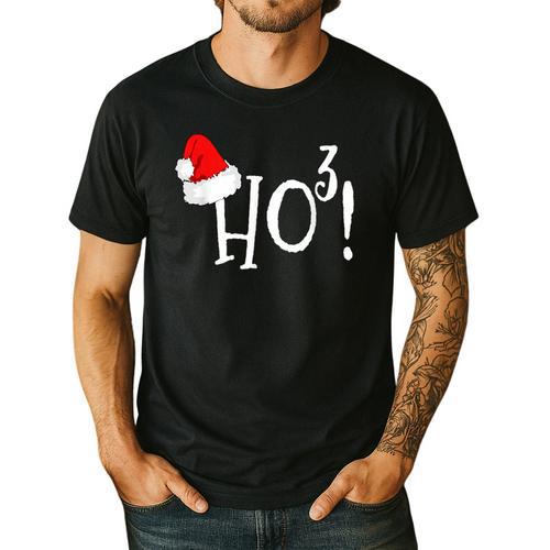 Ho Cubed Shirt Math Teacher Xmas For Men Women Kids Men's Casual T-Shirt - teacherstshirts.com UK