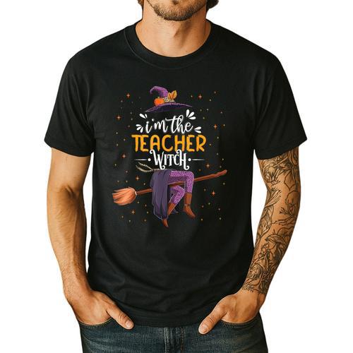 Im The Teacher Witch Halloween Matching Group Costume Men's Casual T-Shirt - teacherstshirts.com AU
