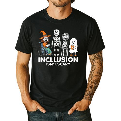 Inclusion Isn't Scary SLP Halloween Costume Sped Teacher Men's Casual T-Shirt - teacherstshirts.com AU