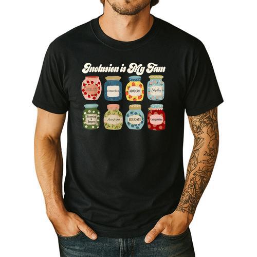 Inclusion Is My Jam Neurodiversity Special Education Teacher Men's Casual T-Shirt - teacherstshirts.com CA