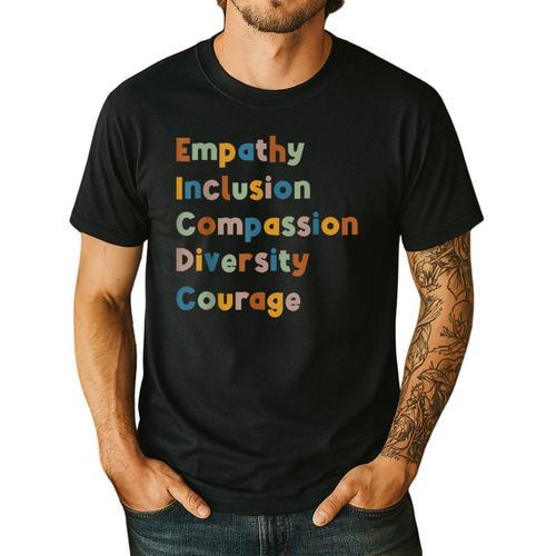 Inclusive Teacher Diversity Inclusion Empathy Teacher Team Men's Casual T-Shirt - teacherstshirts.com DE
