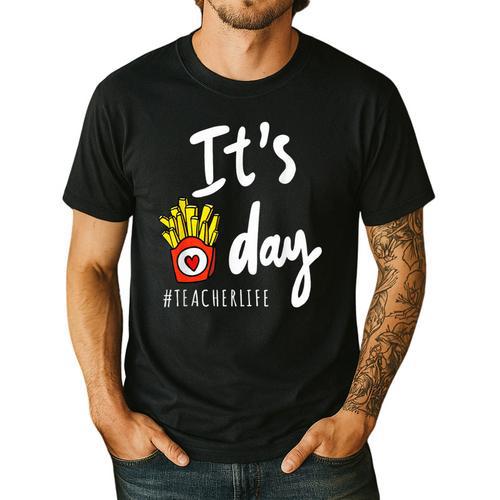 It's Fry Day Teacher Life Men's Casual T-Shirt - teacherstshirts.com DE