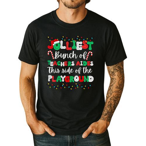 Jolliest Bunch Of Teachers Aides This Side Of The Playground Men's Casual T-Shirt - teacherstshirts.com AU