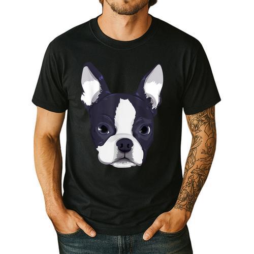 Kids Boston Terrier Dog For Women And Girls Men's Casual T-Shirt - Bostonterriersmerch.com