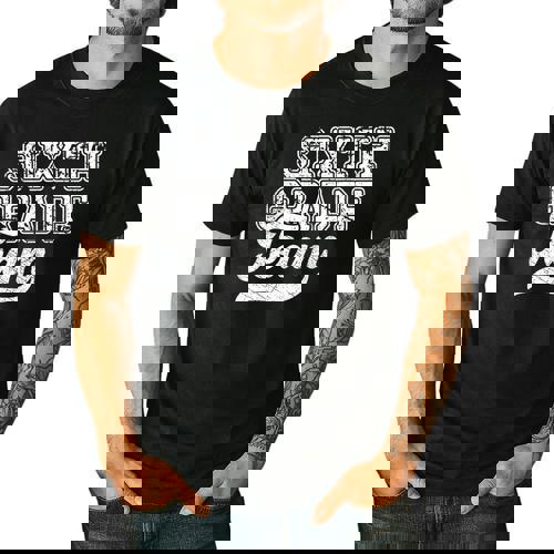 Kids Teacher Sixth Grade Retro Back To School Team 6th Grade Men&#x27;s Casual T-Shirt - teacherstshirts.com