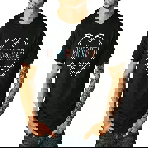 Kindergarten Crew Kinder Crew Teacher Squad Team Preschool Men&#x27;s Casual T-Shirt - teacherstshirts.com