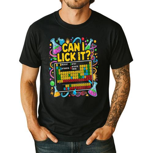 Can I Lick It Periodic Table Science Teacher Men Women Men's Casual T-Shirt - teacherstshirts.com CA