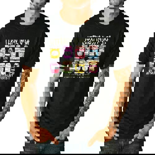 Literacy Is My Jam And I&#x27;m Here To Spread Literacy Teacher Men&#x27;s Casual T-Shirt - teacherstshirts.com