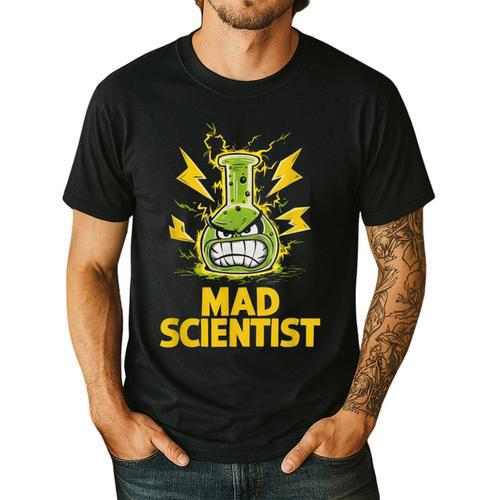 Mad Scientist Kids Youth Adult Science Teacher Chemistry Men's Casual T-Shirt - teacherstshirts.com UK