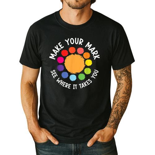 Make Your Mark For a International Dot Day Teacher Dot Lover Men's Casual T-Shirt - teacherstshirts.com AU