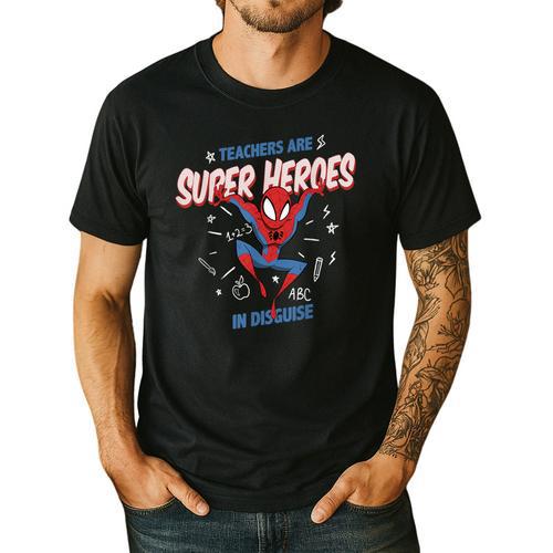 Marvel Spider-Man Teachers Are Super Heroes Men's Casual T-Shirt - teacherstshirts.com AU