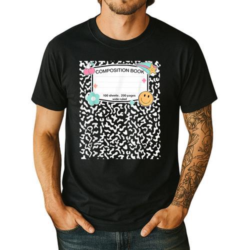 Matching Group Halloween Teacher Composition Book Notebook Men's Casual T-Shirt - teacherstshirts.com