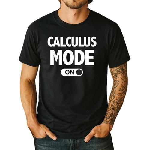 Math Calculus Mode On Teacher T-Shirt Men's Casual T-Shirt - teacherstshirts.com