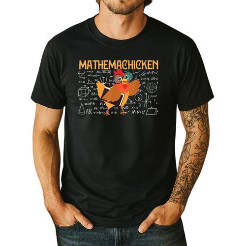 Math Nerd The Mathemachicken a Math Teacher Men's Casual T-Shirt - teacherstshirts.com
