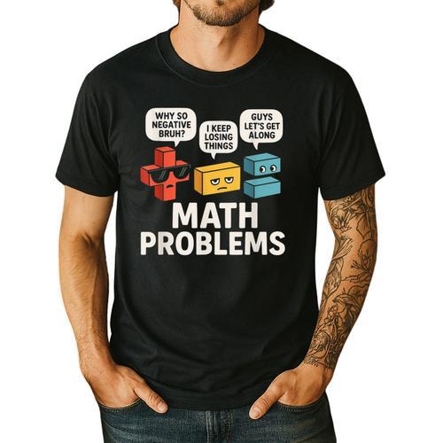 Math Problems Symbols Teacher Back To School Girl Boy Men's Casual T-Shirt - teacherstshirts.com AU