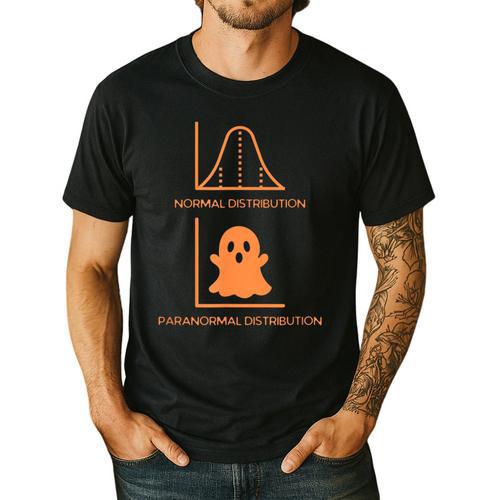 Math Statistics Normal Paranormal Distribution Teacher Men's Casual T-Shirt - teacherstshirts.com