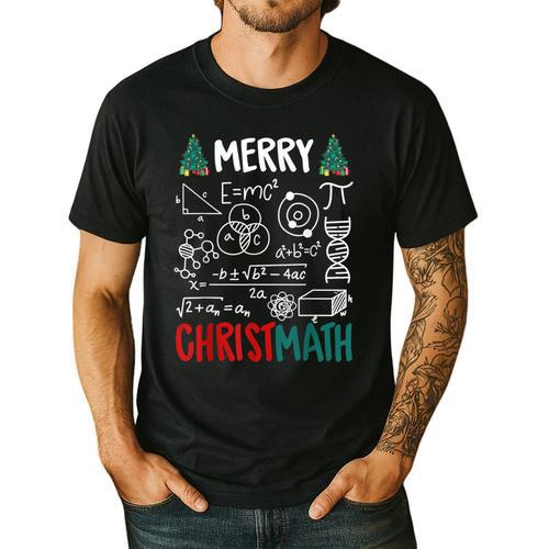Merry Christmath – Math Christmas For Math Teacher For Men Women Kids Men's Casual T-Shirt - teacherstshirts.com