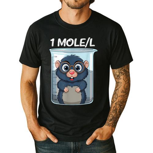 Mole Chemistry Chemist Student Science Teacher Men's Casual T-Shirt - teacherstshirts.com