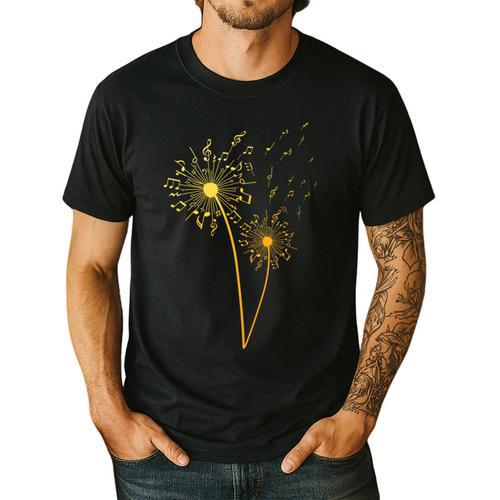 Music Note For Men Women Music Teacher Music Lover Men's Casual T-Shirt - teacherstshirts.com UK