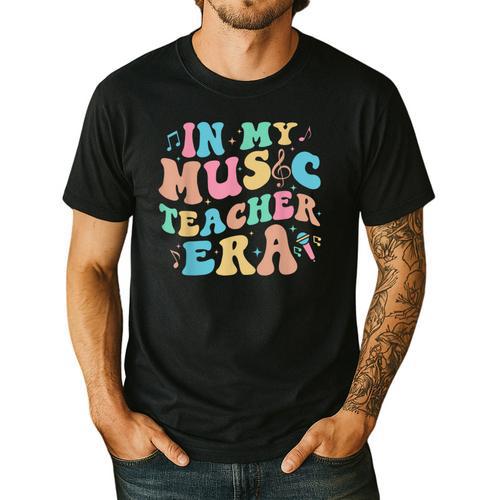 In My Music Teacher Era Back To School Squad Music Teacher Men's Casual T-Shirt - teacherstshirts.com UK