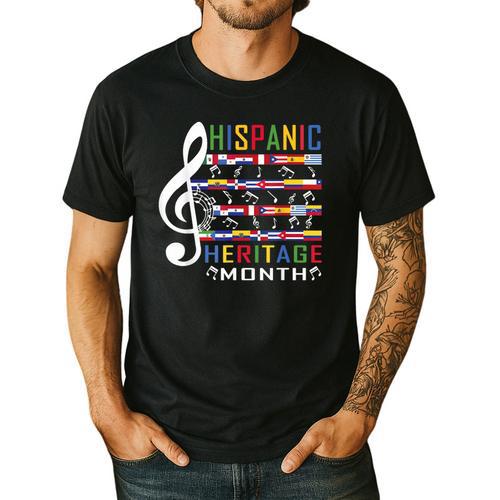 Music Teacher Kid National Hispanic Heritage Month Men's Casual T-Shirt - teacherstshirts.com AU
