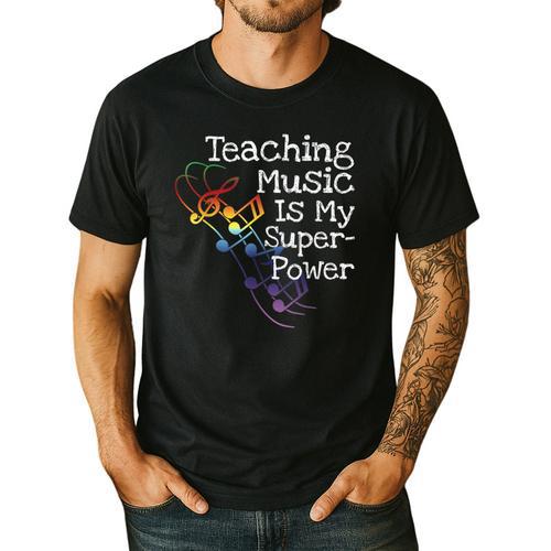 Music Teacher Men's Casual T-Shirt - teacherstshirts.com