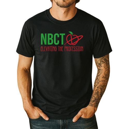 National Board Certified Teacher Minimalist Apple T-Shirt For Men Women Men's Casual T-Shirt - teacherstshirts.com UK