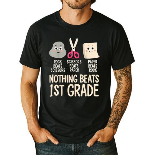 Nothing Beats 1st Grade Back To School Kids Teachers Men's Casual T-Shirt - teacherstshirts.com UK