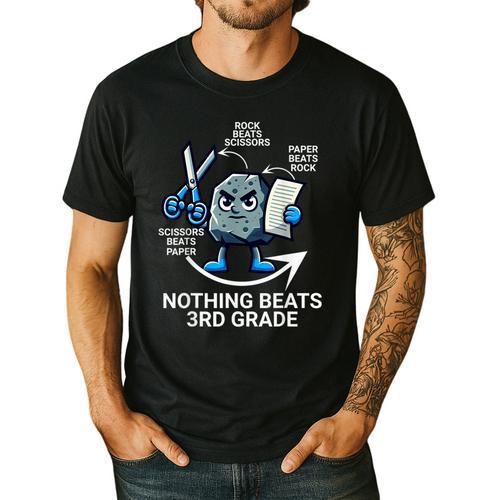 Nothing Beats 3rd Grade Back To School Kids Teachers Men's Casual T-Shirt - teacherstshirts.com AU
