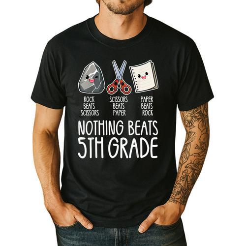 Nothing Beats 5th Grade Back To School Kids Teachers Men's Casual T-Shirt - teacherstshirts.com AU