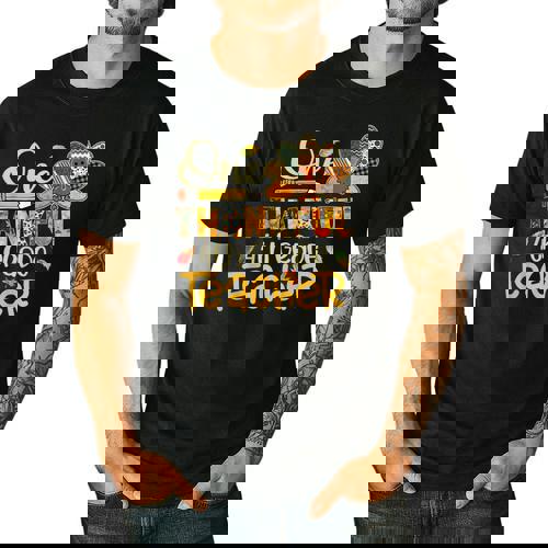 One Thankful 4th Grade Teacher Turkey Leopard Thanksgiving Men&#x27;s Casual T-Shirt - teacherstshirts.com