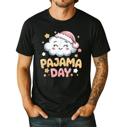 Pajama Day School Spirit Week Fun Cloud Teacher Men's Casual T-Shirt - teacherstshirts.com UK