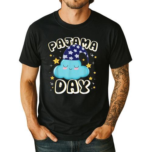 Pajama Day School Spirit Week Fun Cloud Teacher Student Men's Casual T-Shirt - teacherstshirts.com UK