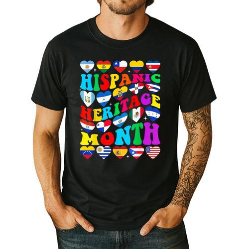 Hispanic Heritage Month 2025 Latino Puerto Rico Teacher Kids Men's Casual T-Shirt - teacherstshirts.com AU