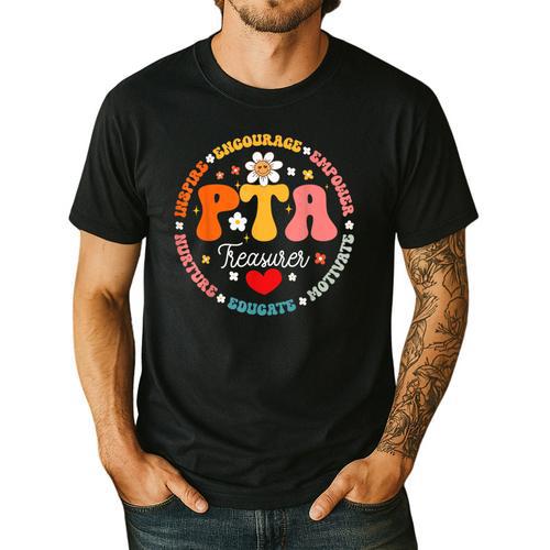 Parents Teacher Association Team Supporter PTA Treasurer For Men Women Girls Kids Men's Casual T-Shirt - teacherstshirts.com