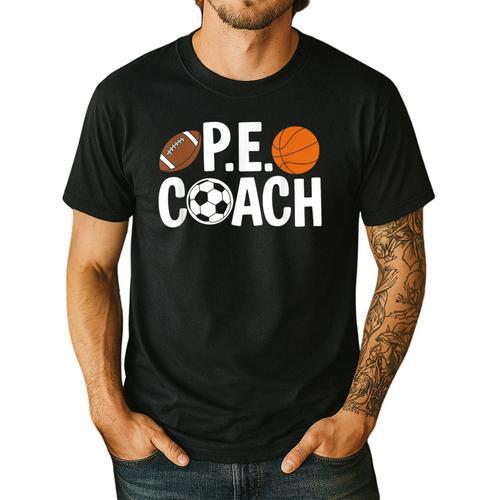 PE Gym Teacher Quotes School Class Instructor And Coach Men's Casual T-Shirt - teacherstshirts.com UK
