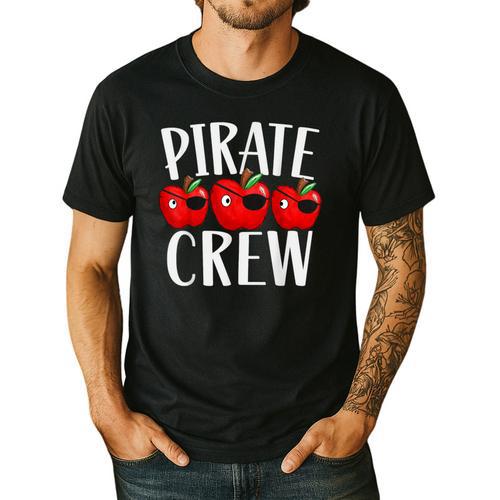 Pirate Crew Pirate Teacher Team Squad Talk Like A Pirate Day For Men Women Kids Men's Casual T-Shirt - teacherstshirts.com AU