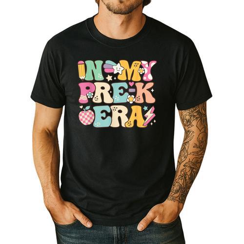 In My Pre-K Era Girl Back To School Cute PreSchool Teacher Men's Casual T-Shirt - teacherstshirts.com DE
