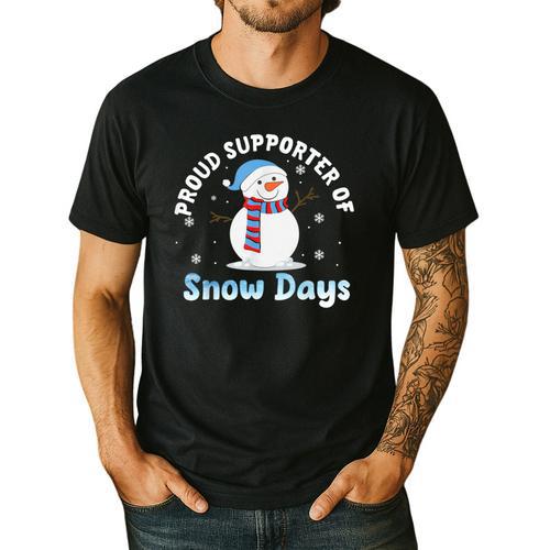 Proud Supporter Of Snow Days Teacher Men's Casual T-Shirt - teacherstshirts.com AU