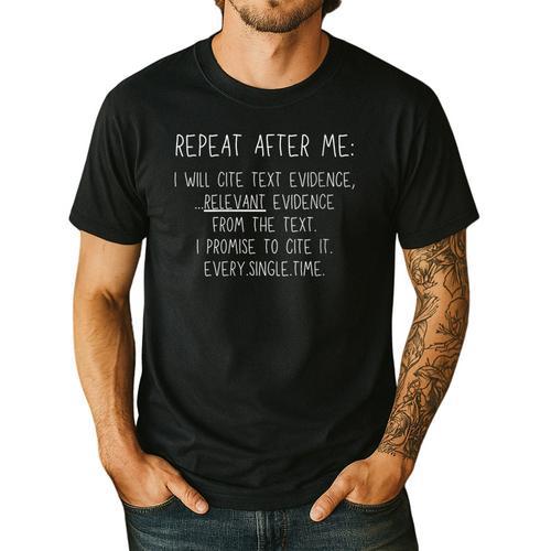 Prove It Cite Text Evidence English Students Teachers Men's Casual T-Shirt - teacherstshirts.com DE