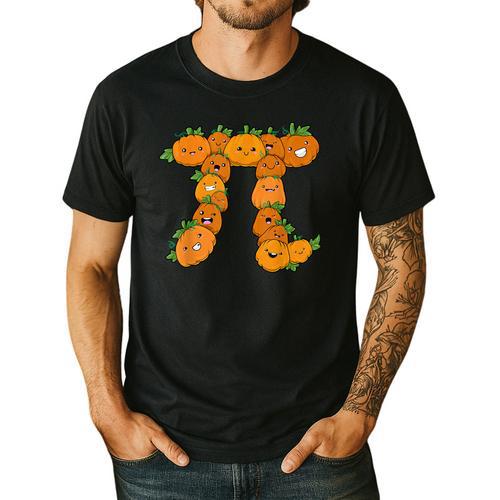 Pumpkin Pi Math Teacher Halloween Costume Geometry Men's Casual T-Shirt - teacherstshirts.com AU