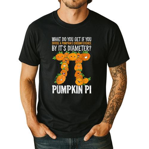 Pumpkin Pi Math Teacher Halloween Geometry Men's Casual T-Shirt - teacherstshirts.com AU