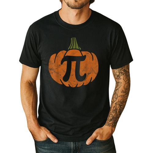 Pumpkin Pi Math Teacher Halloween Thanksgiving Day Costume Men Women Kids Men's Casual T-Shirt - teacherstshirts.com AU
