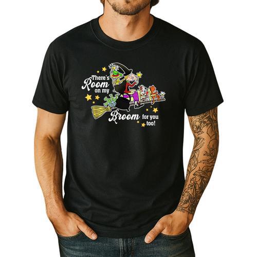 There's Room On My Broom For You Too Teacher Halloween Men's Casual T-Shirt - teacherstshirts.com AU