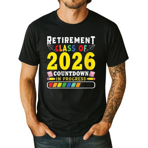 Retirement Primary Elementary Teacher 2026 Retiring Progress Men's Casual T-Shirt - teacherstshirts.com CA