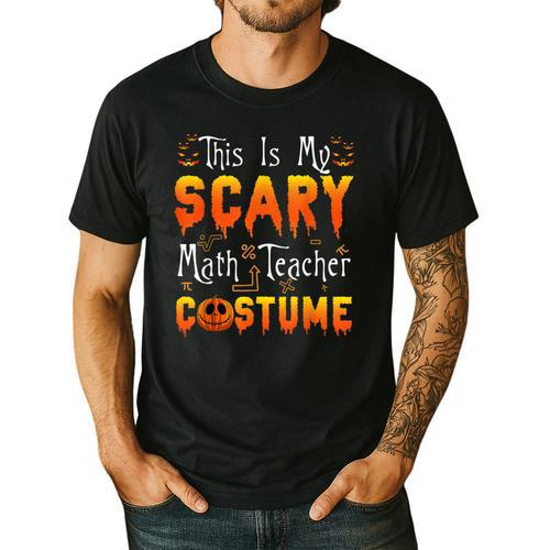 This Is My Scary Math Teacher Costume Halloween Men's Casual T-Shirt - teacherstshirts.com AU