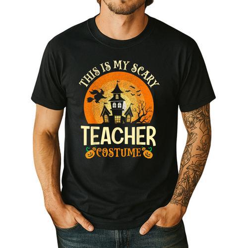 This Is My Scary Teacher Costume Halloween Men's Casual T-Shirt - teacherstshirts.com DE